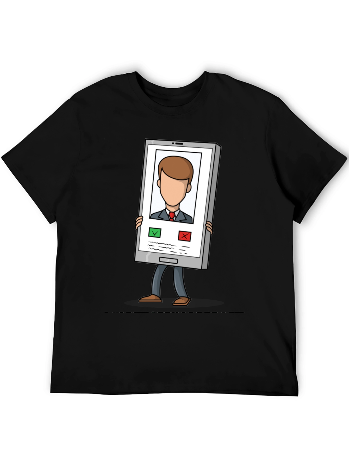 Funny Incoming Call T-Shirt - Trendy Cartoon Tee
