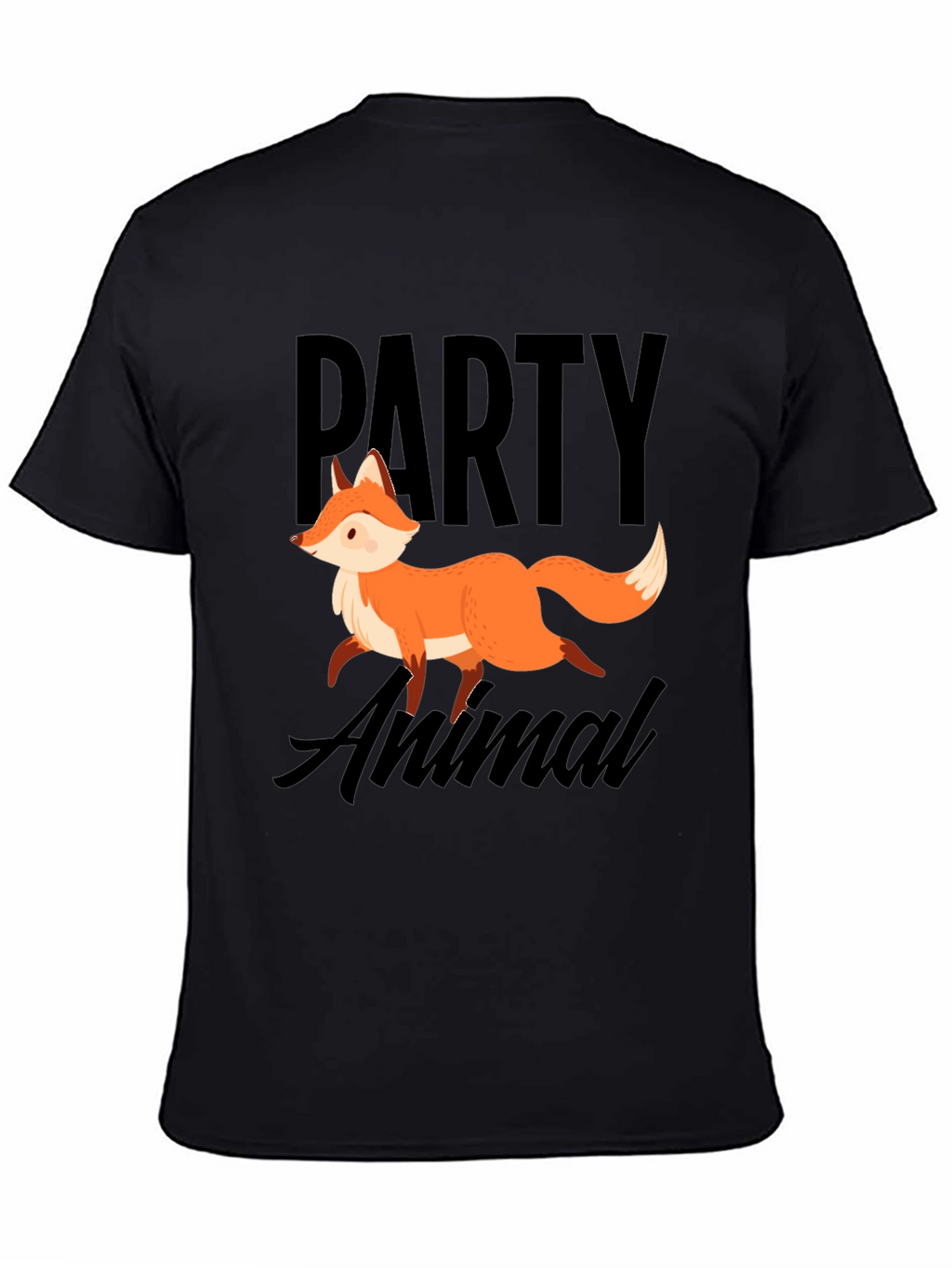 Party Animal Fox Graphic T-Shirt