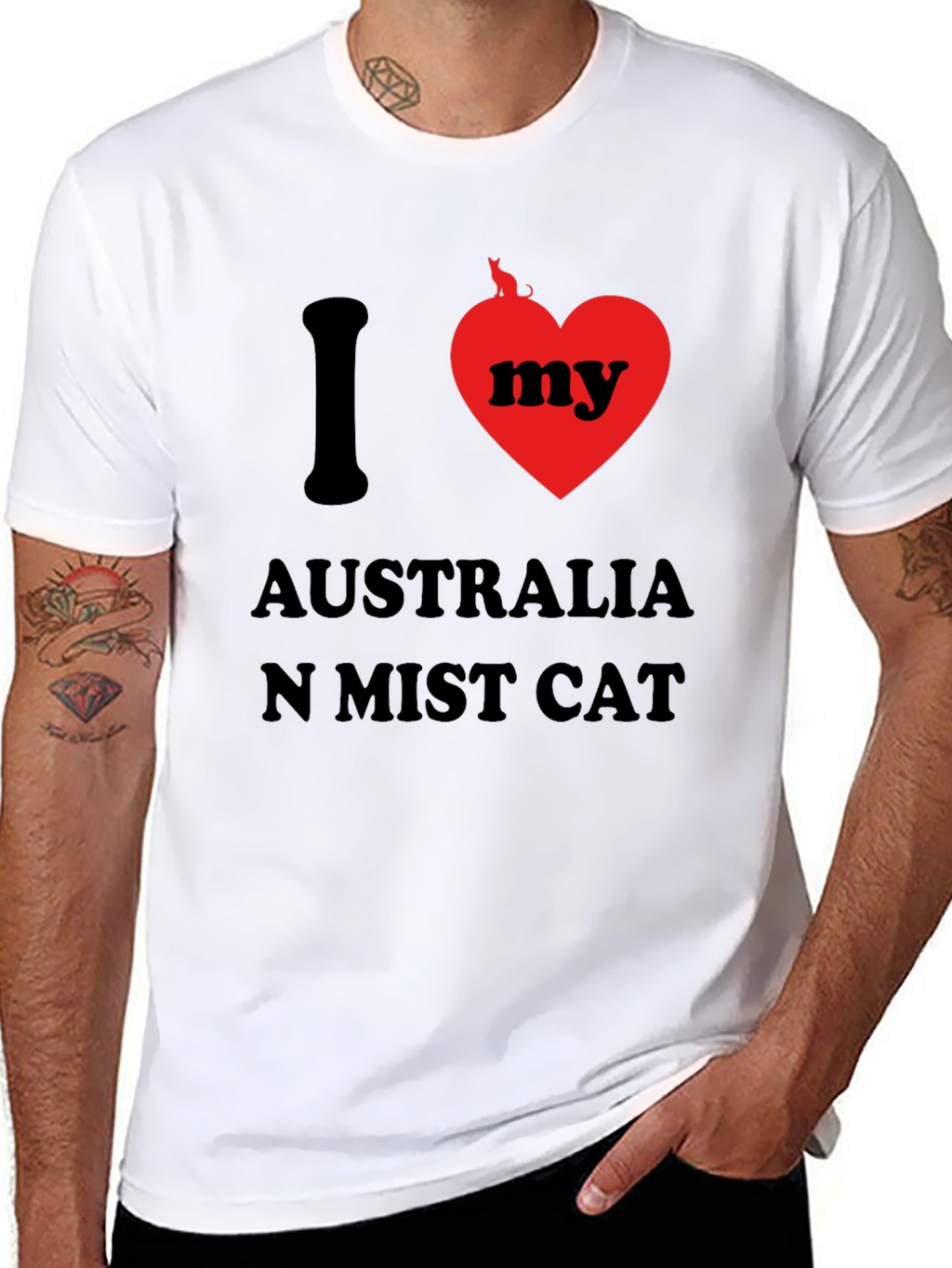 I Love My Australian Mist Cat T-Shirt