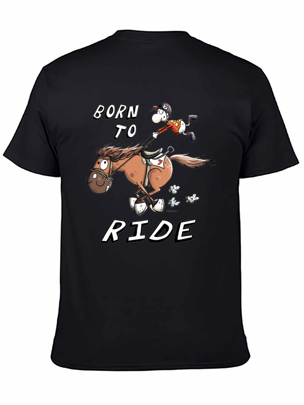 Born to Ride T-Shirt - Equestrian Cartoon