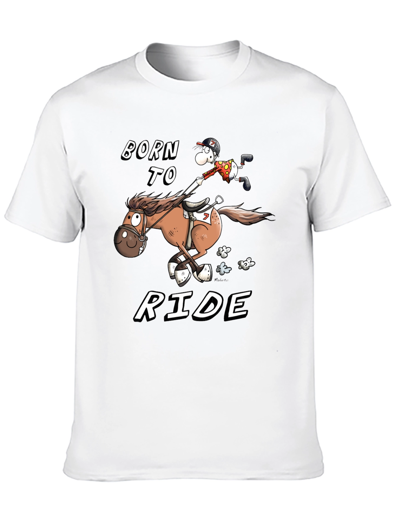 Born to Ride T-Shirt - Equestrian Cartoon