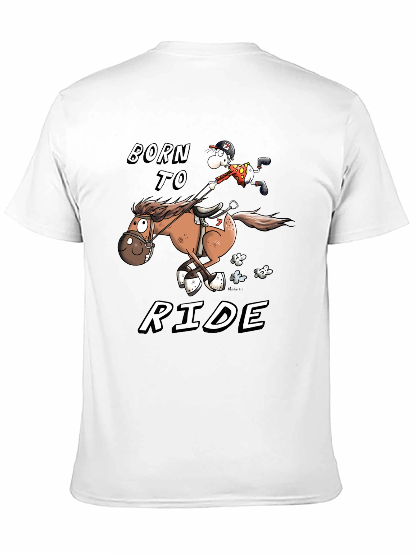 Born to Ride T-Shirt - Equestrian Cartoon