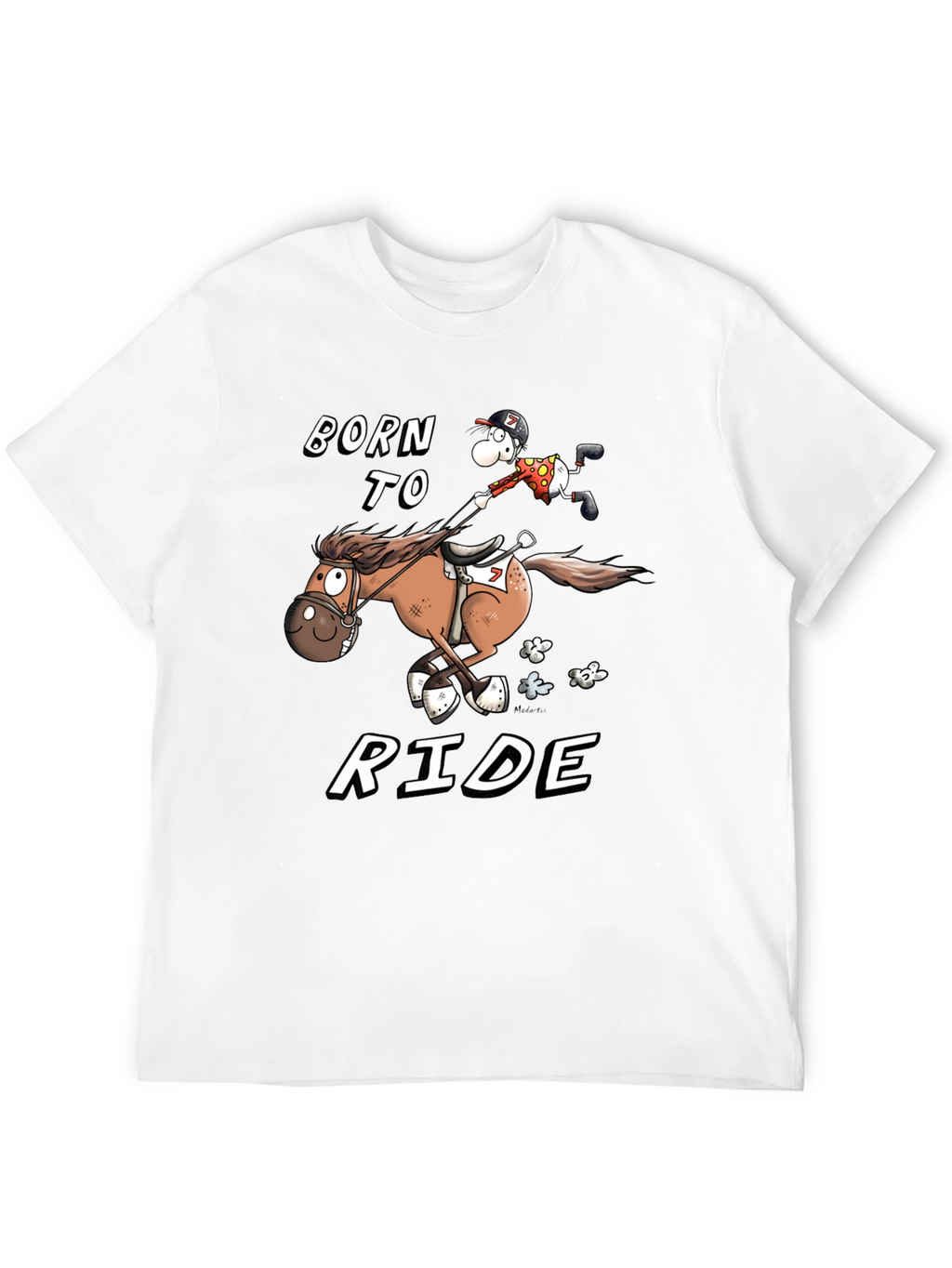 Born to Ride T-Shirt - Equestrian Cartoon
