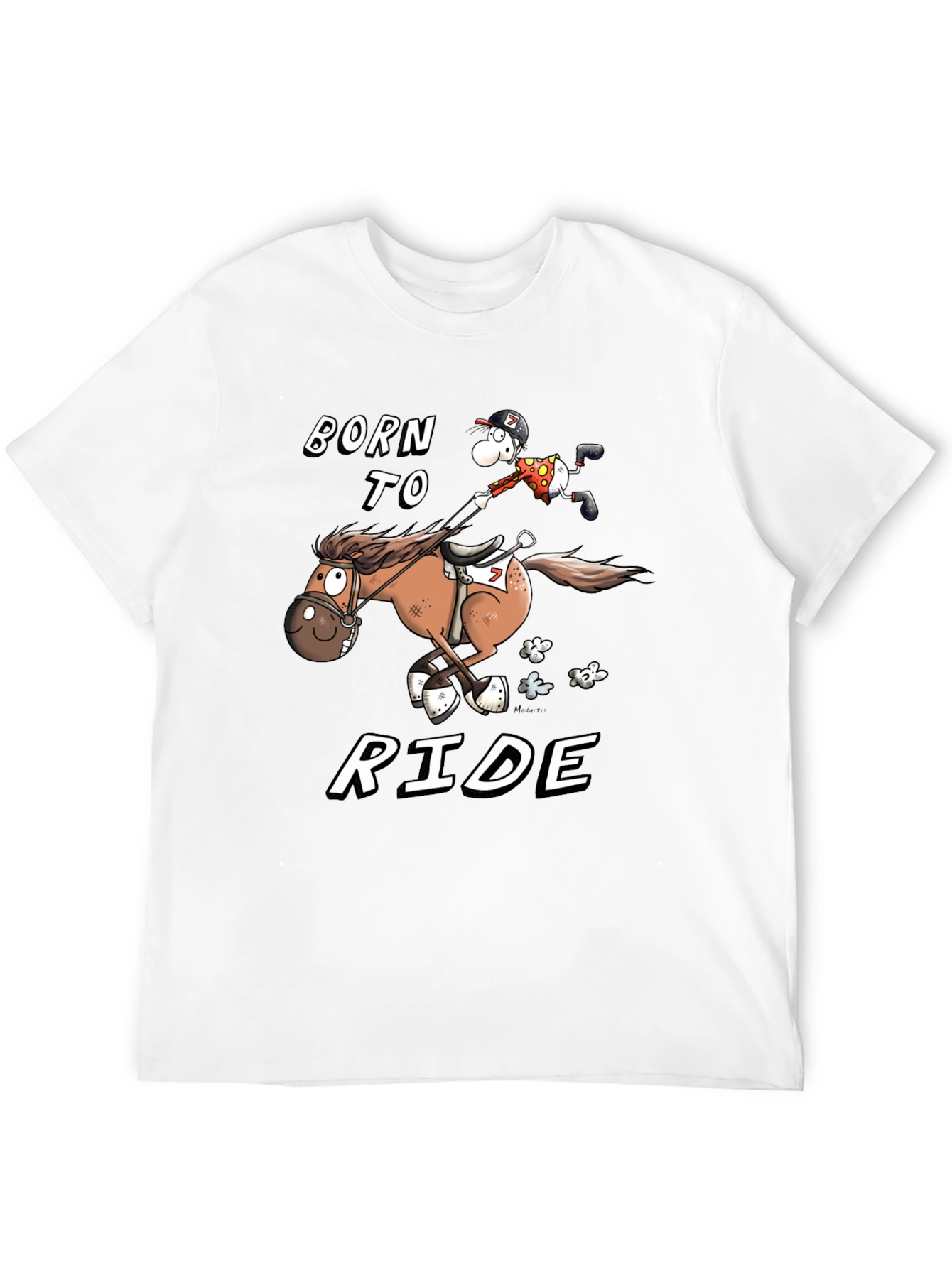 Born to Ride T-Shirt - Equestrian Cartoon