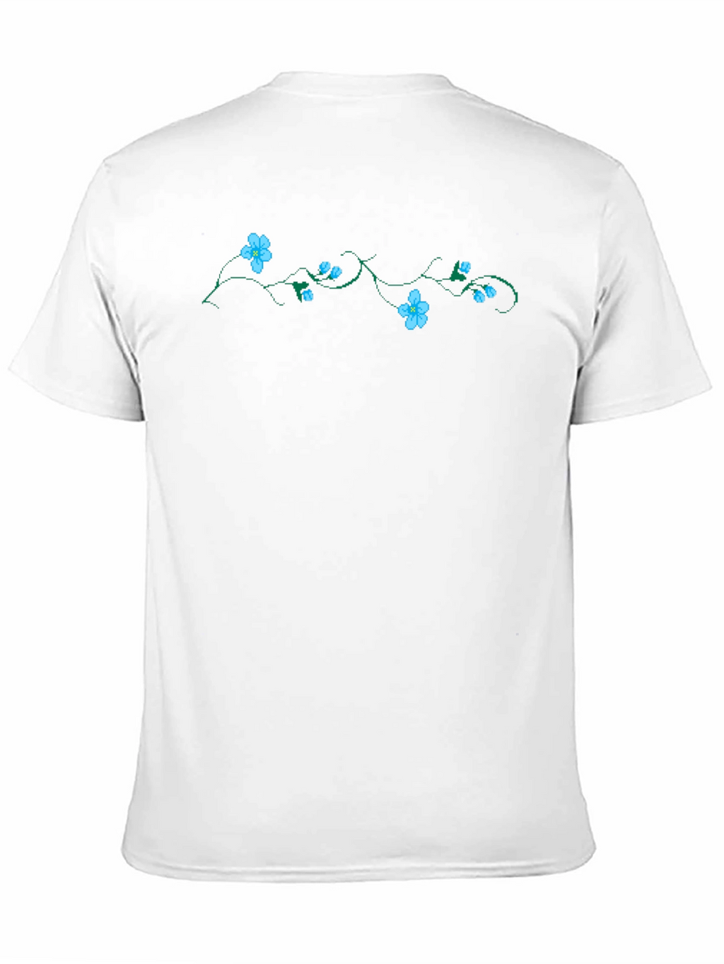 Floral Vine Black T-Shirt
