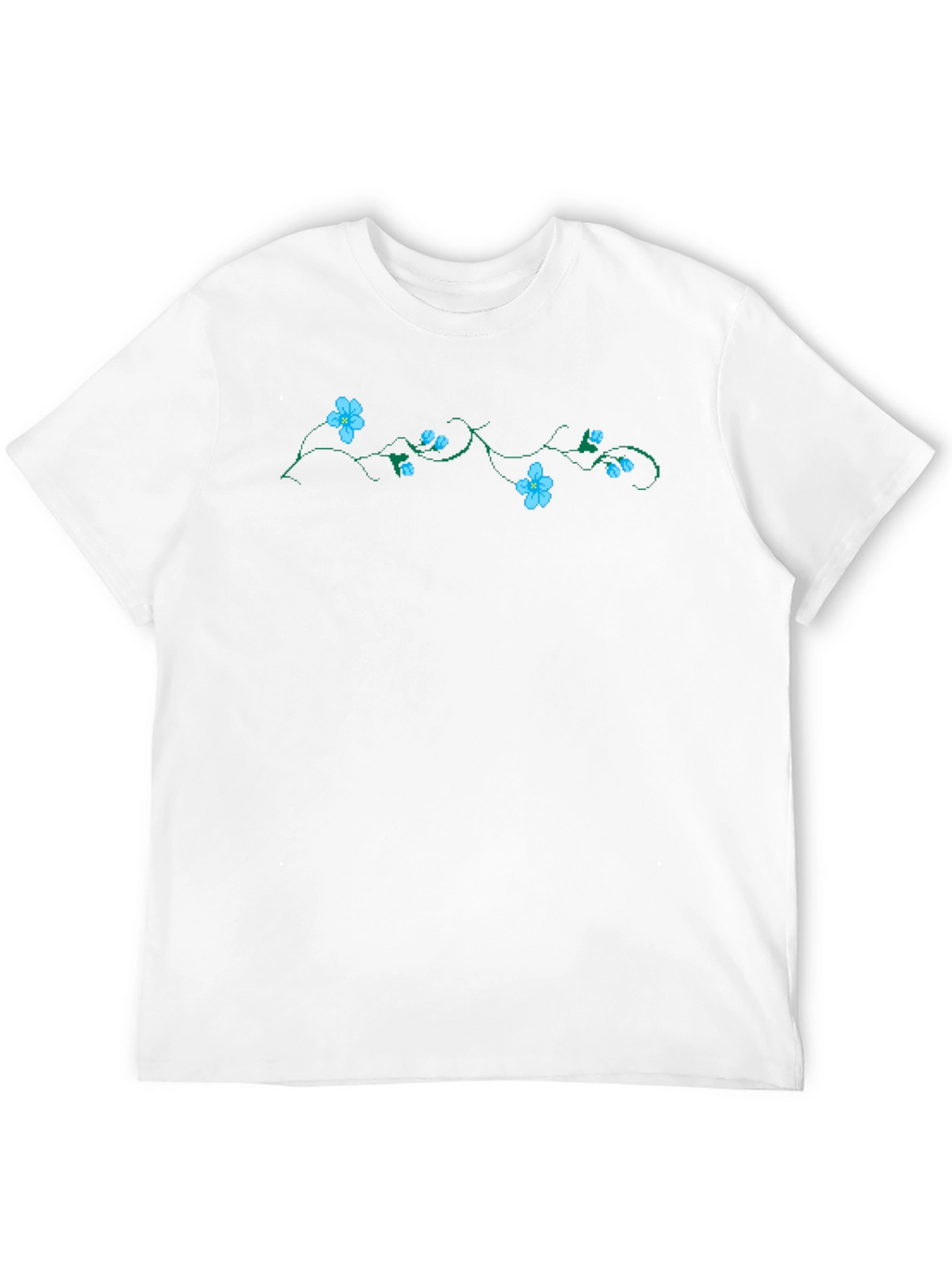 Floral Vine Black T-Shirt