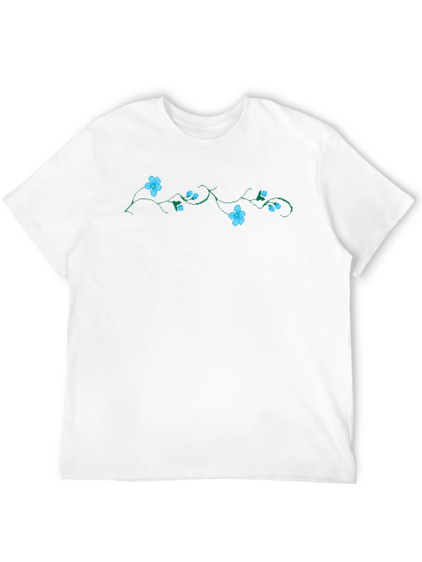 Floral Vine Black T-Shirt