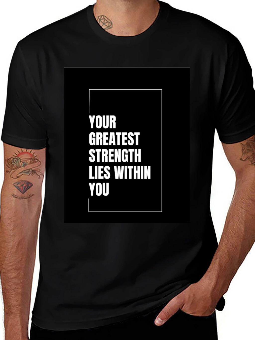 Inspirational Graphic Tee: Strength Within You