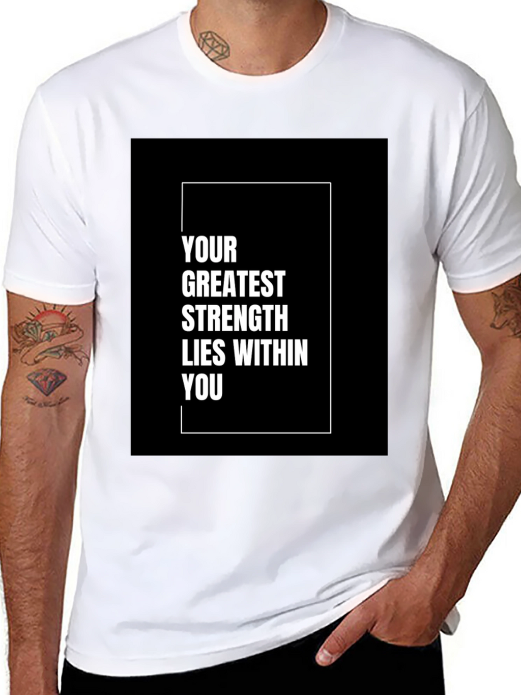 Inspirational Graphic Tee: Strength Within You