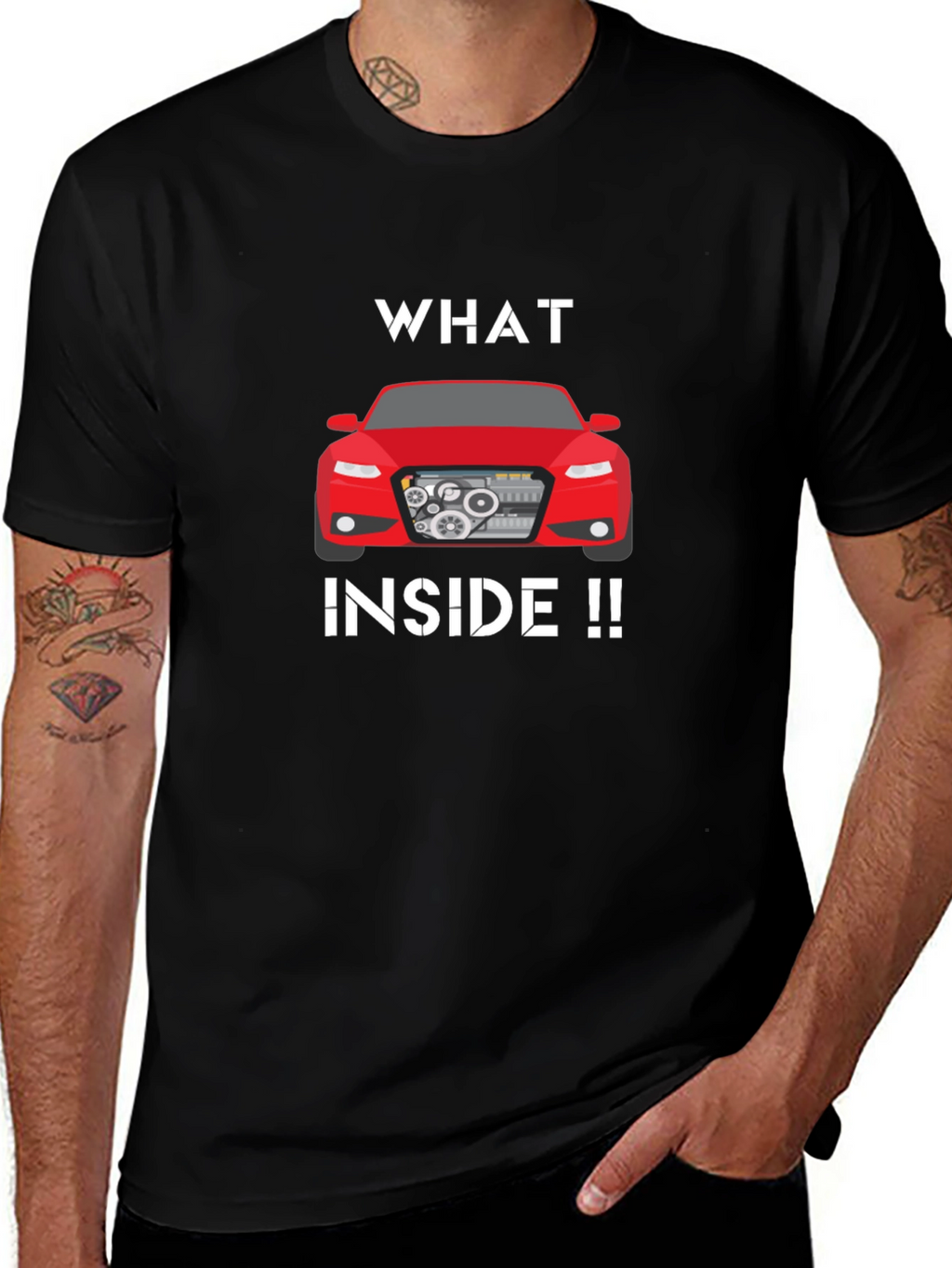 Whats Inside Red Car T-Shirt