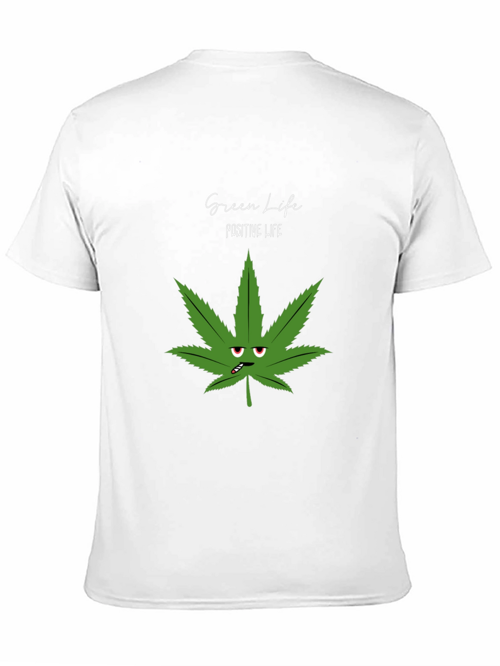 Green Life Positive Life Black Graphic Tee
