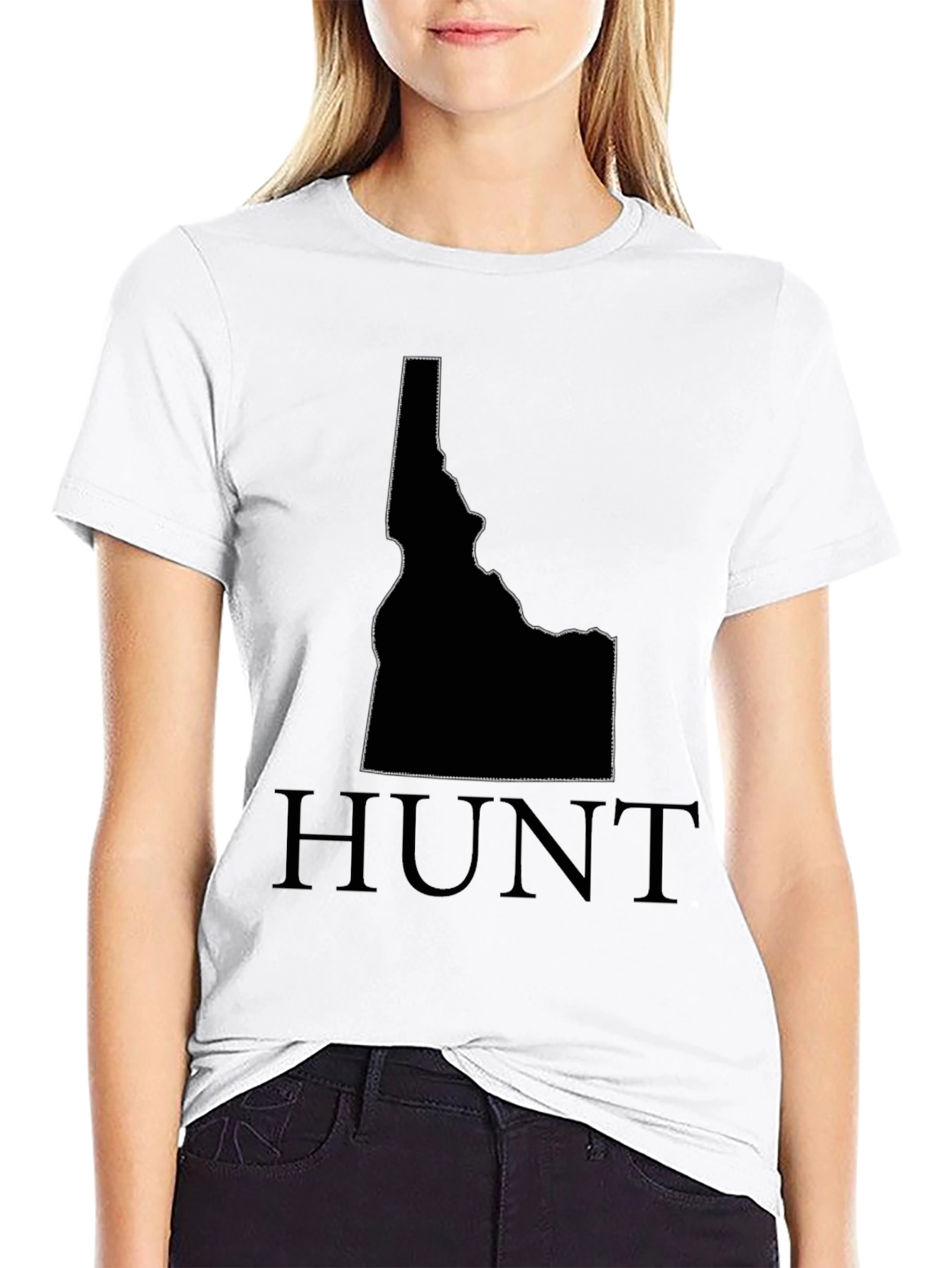 Idaho Hunt T-Shirt - State Outline Graphic Tee