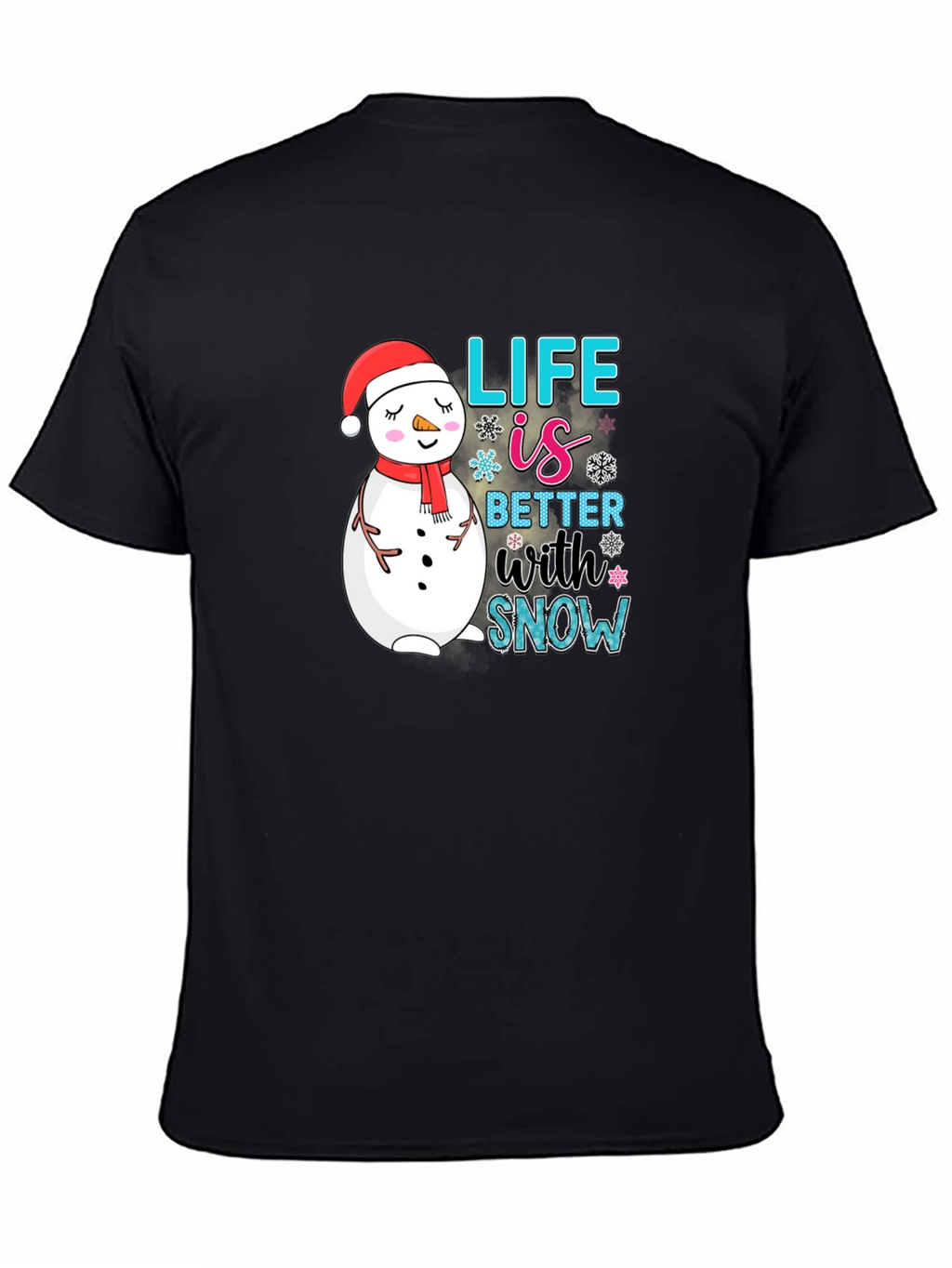 Snowman Graphic Tee - Life is Better With Snow
