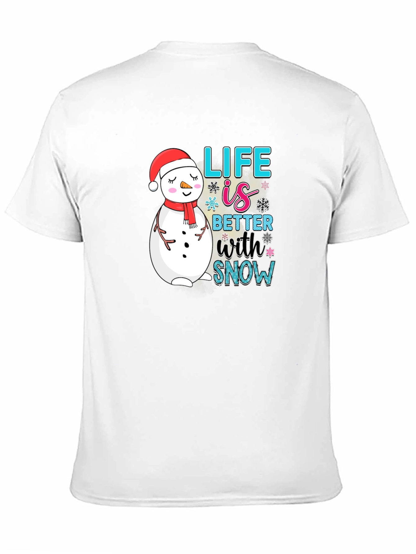 Snowman Graphic Tee - Life is Better With Snow