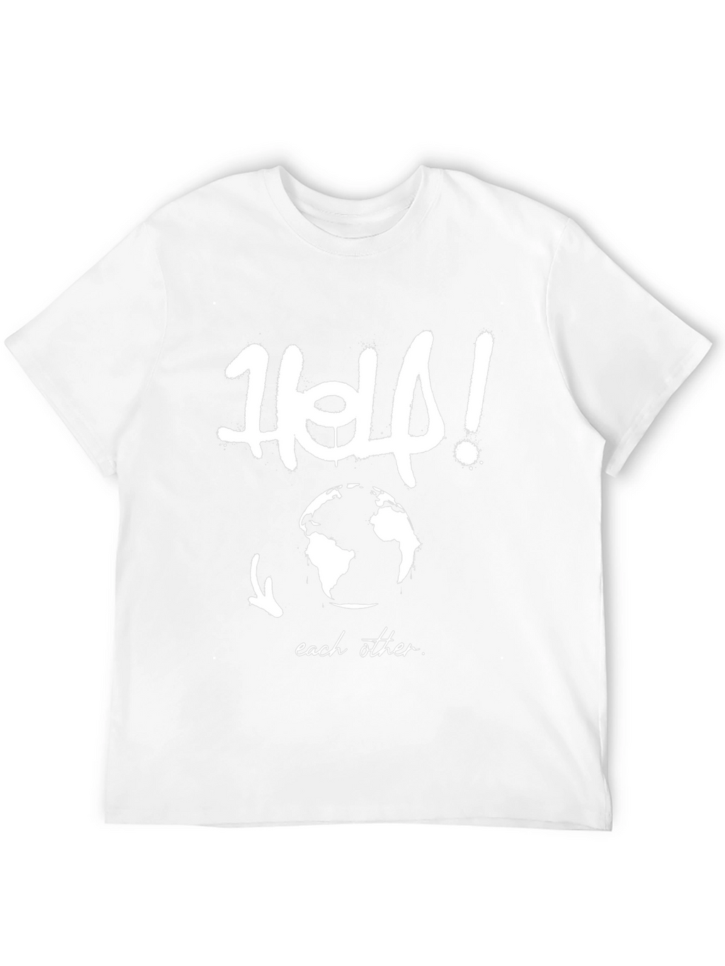 Help Each Other Black Graphic Tee