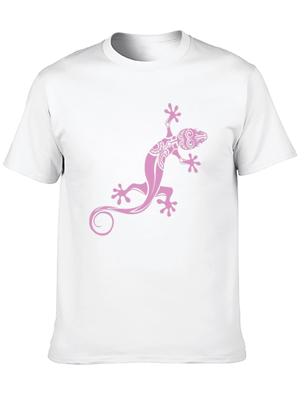 Black Tee with Pink Gecko Graphic
