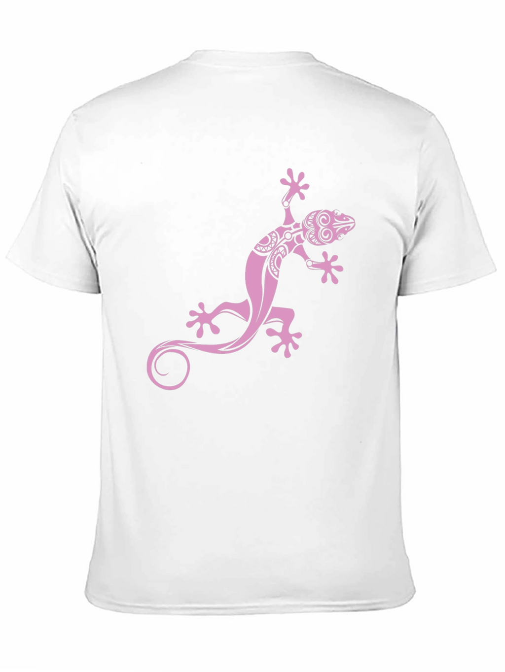 Black Tee with Pink Gecko Graphic