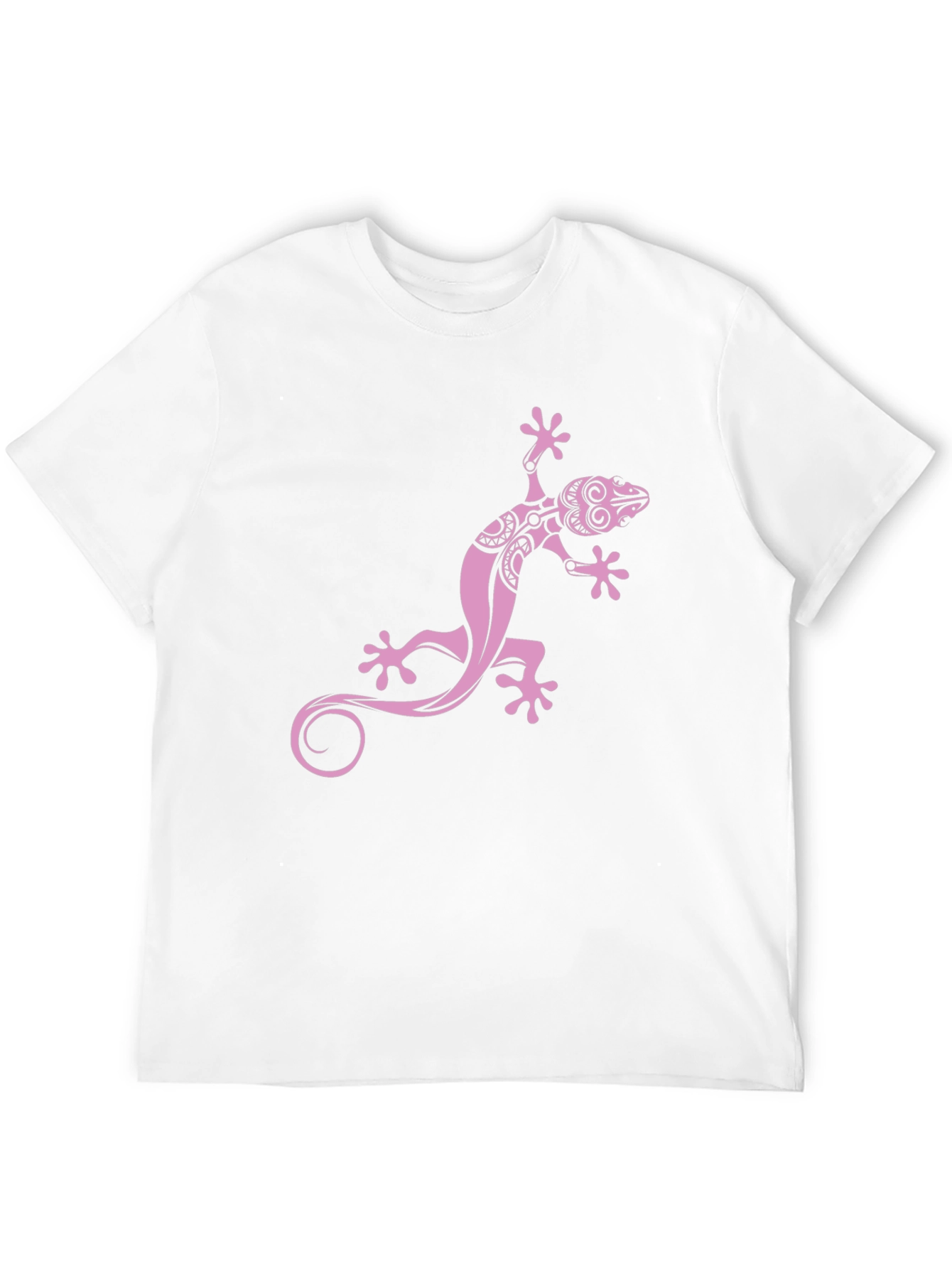 Black Tee with Pink Gecko Graphic