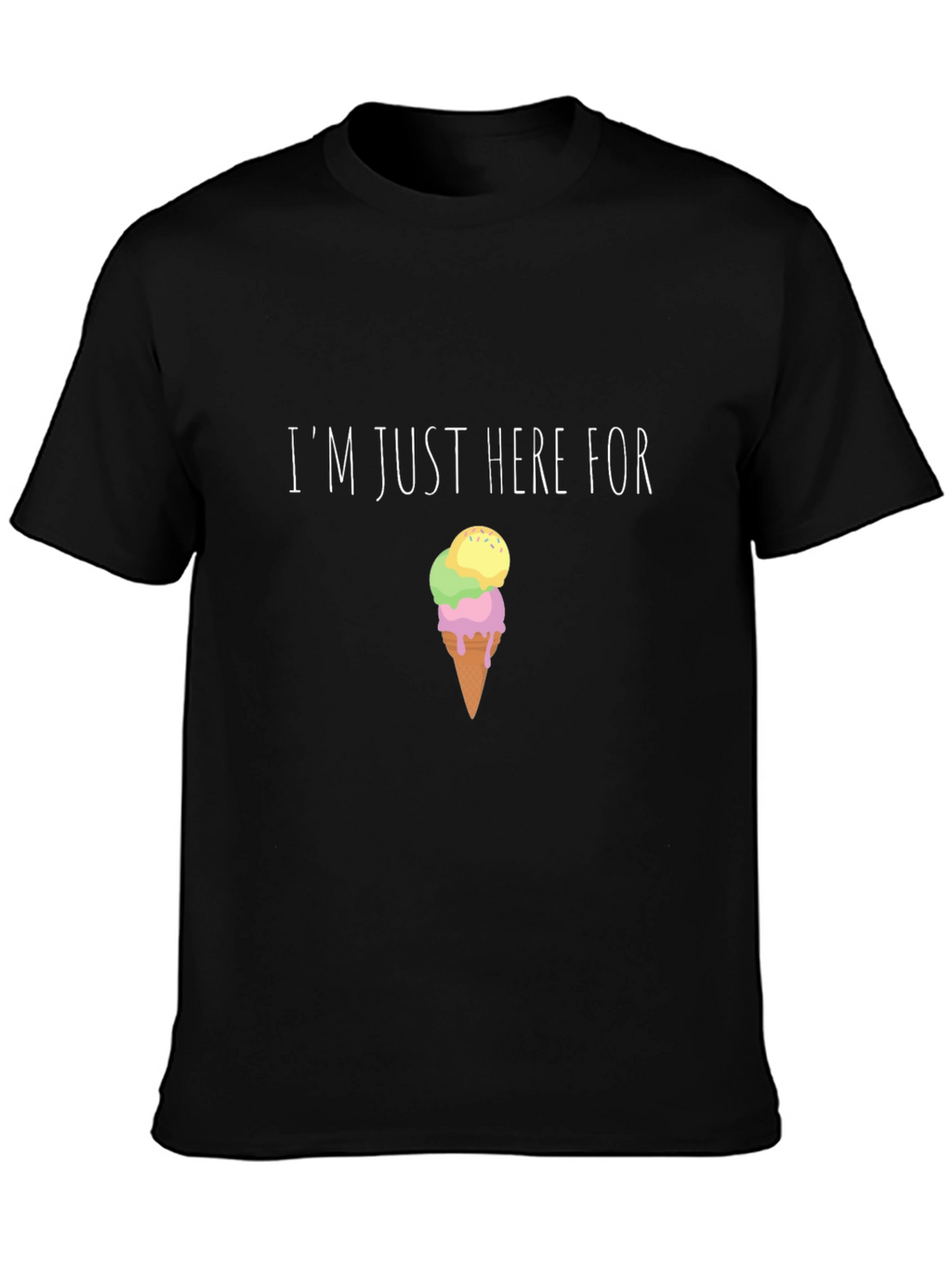 Im Just Here For Ice Cream Graphic Tee