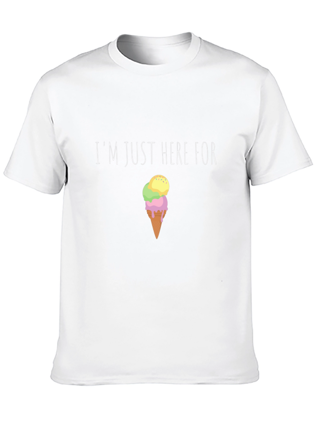 Im Just Here For Ice Cream Graphic Tee