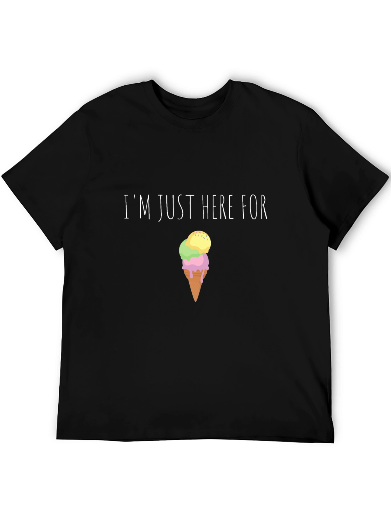 Im Just Here For Ice Cream Graphic Tee