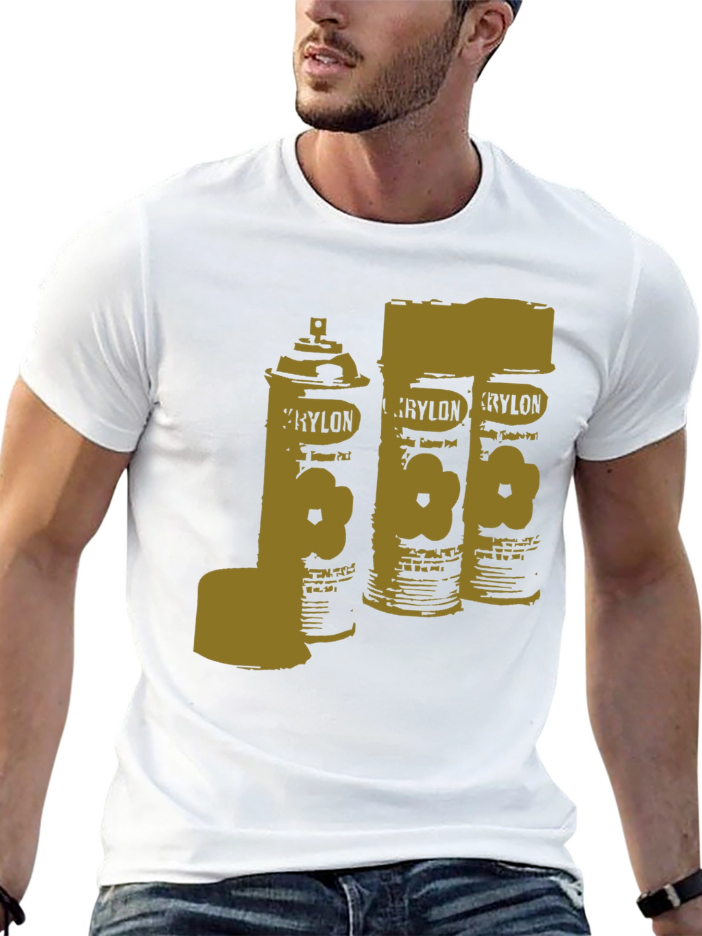 Krylon Spray Paint Can Art T-Shirt - Black