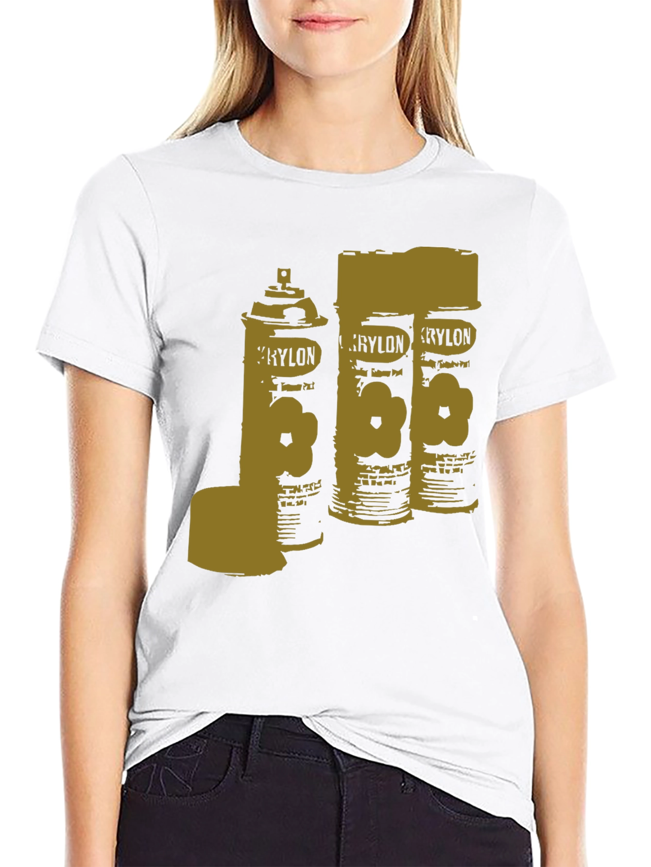 Krylon Spray Paint Can Art T-Shirt - Black
