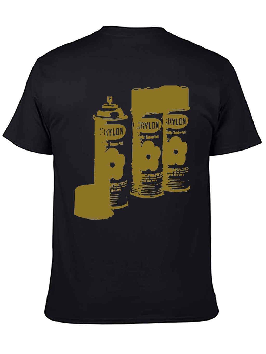 Krylon Spray Paint Can Art T-Shirt - Black