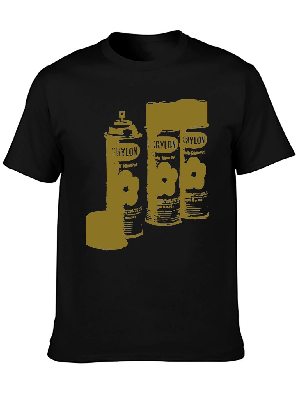 Krylon Spray Paint Can Art T-Shirt - Black