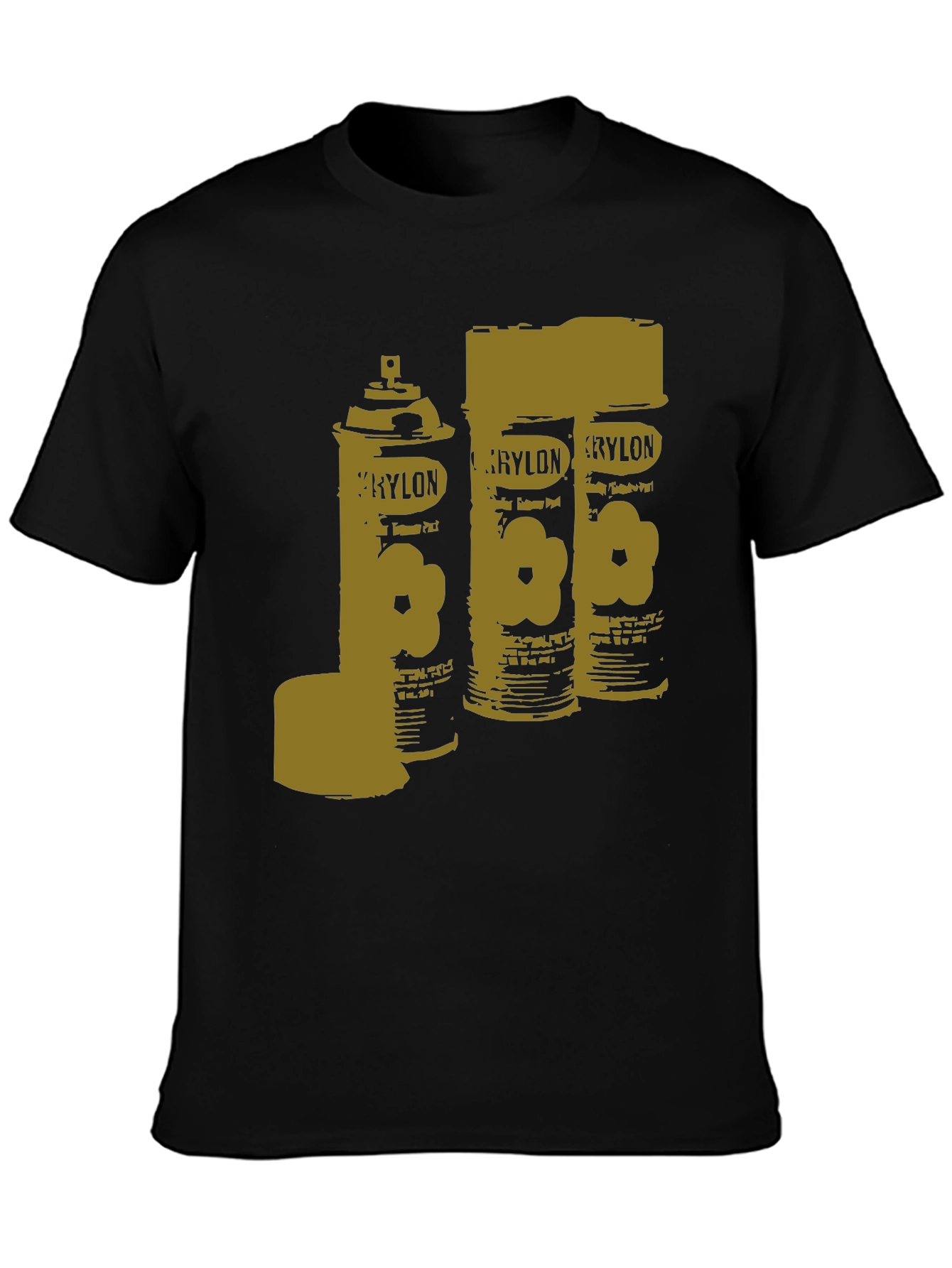 Krylon Spray Paint Can Art T-Shirt - Black
