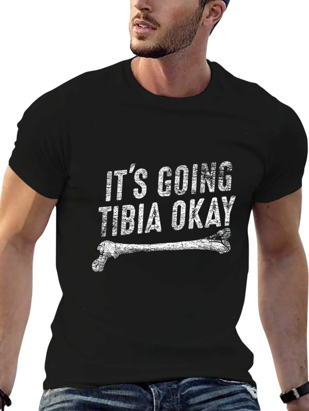 Its Going Tibia Okay Graphic Tee - Black