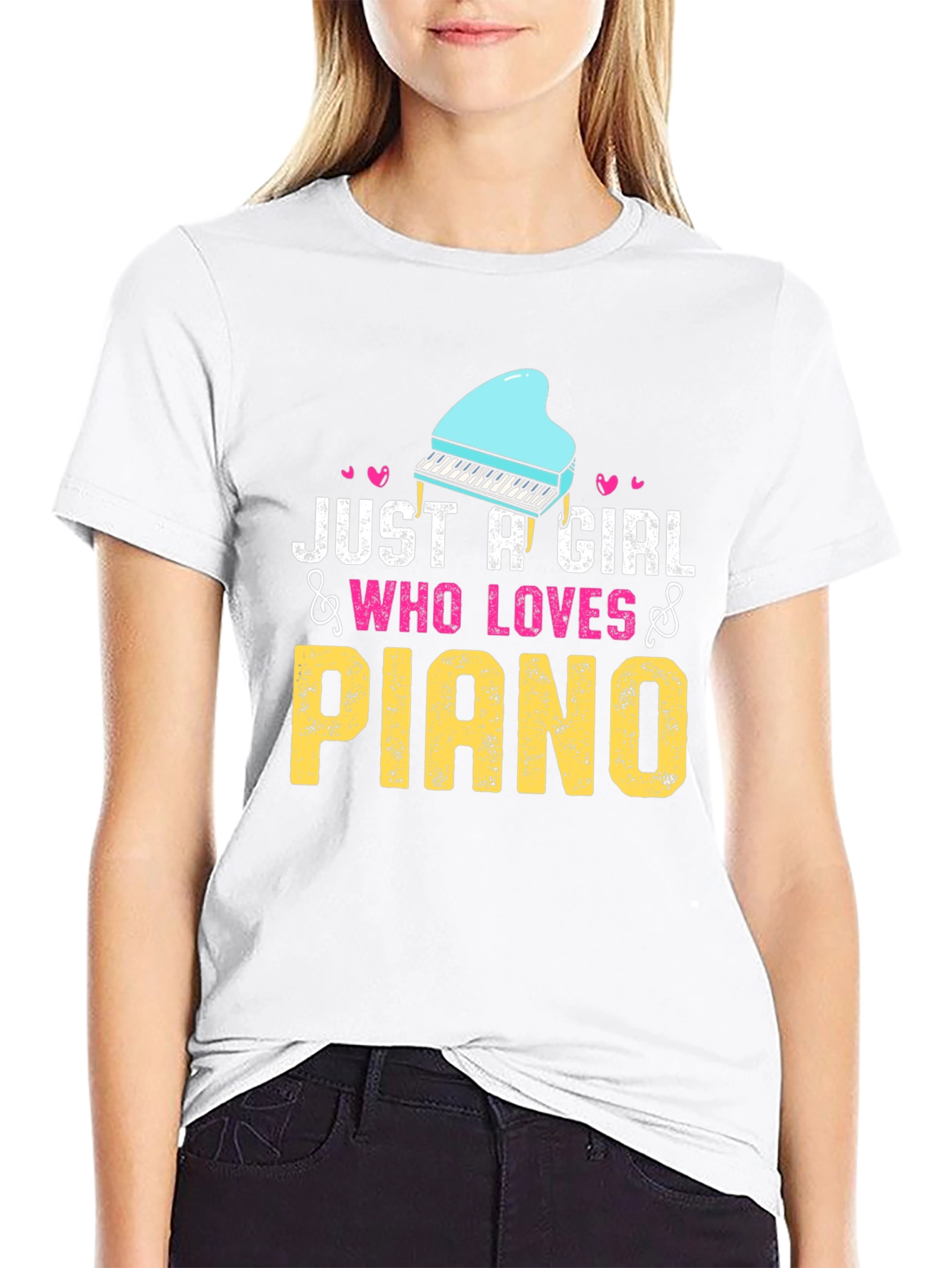 Just A Girl Who Loves Piano T-Shirt