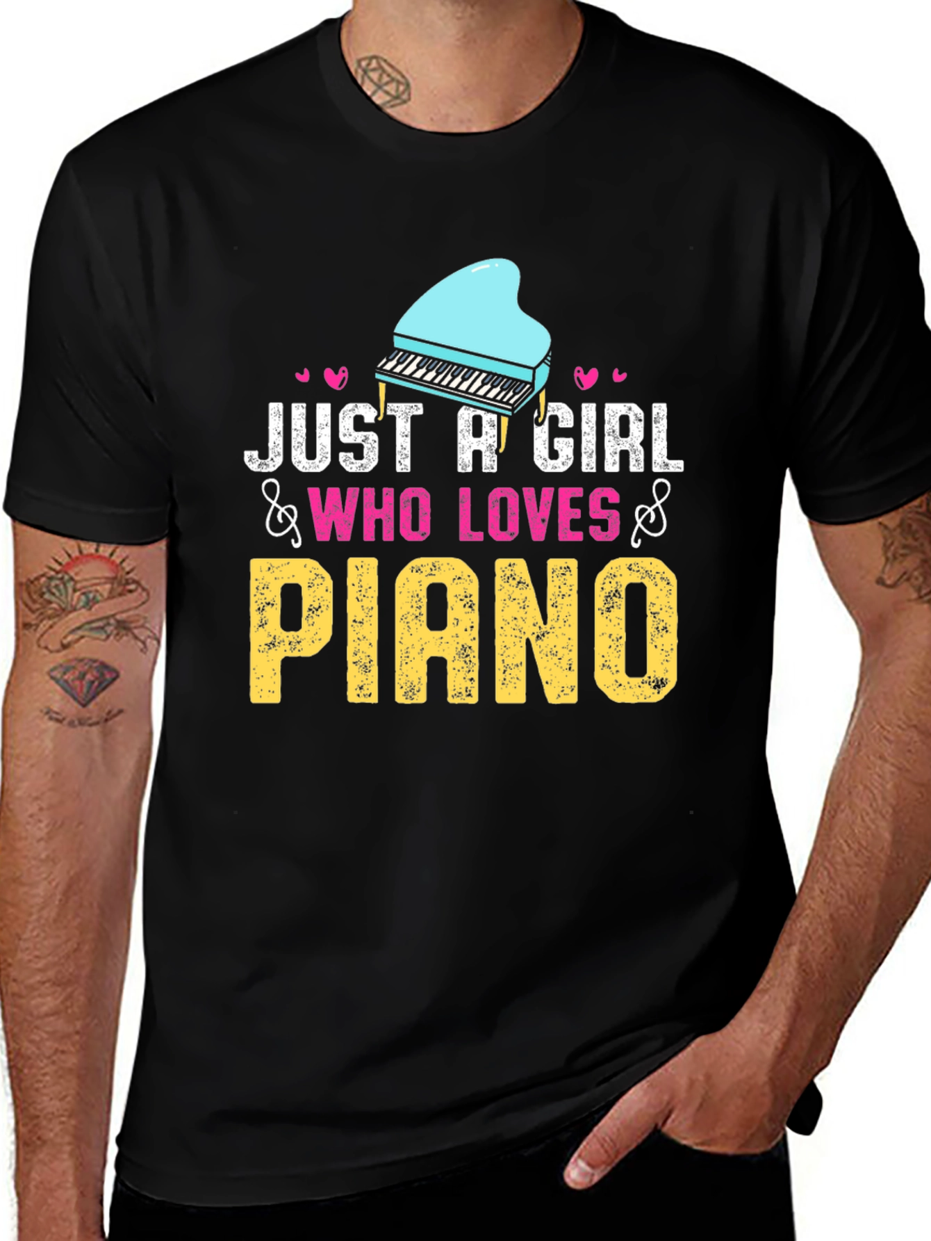 Just A Girl Who Loves Piano T-Shirt