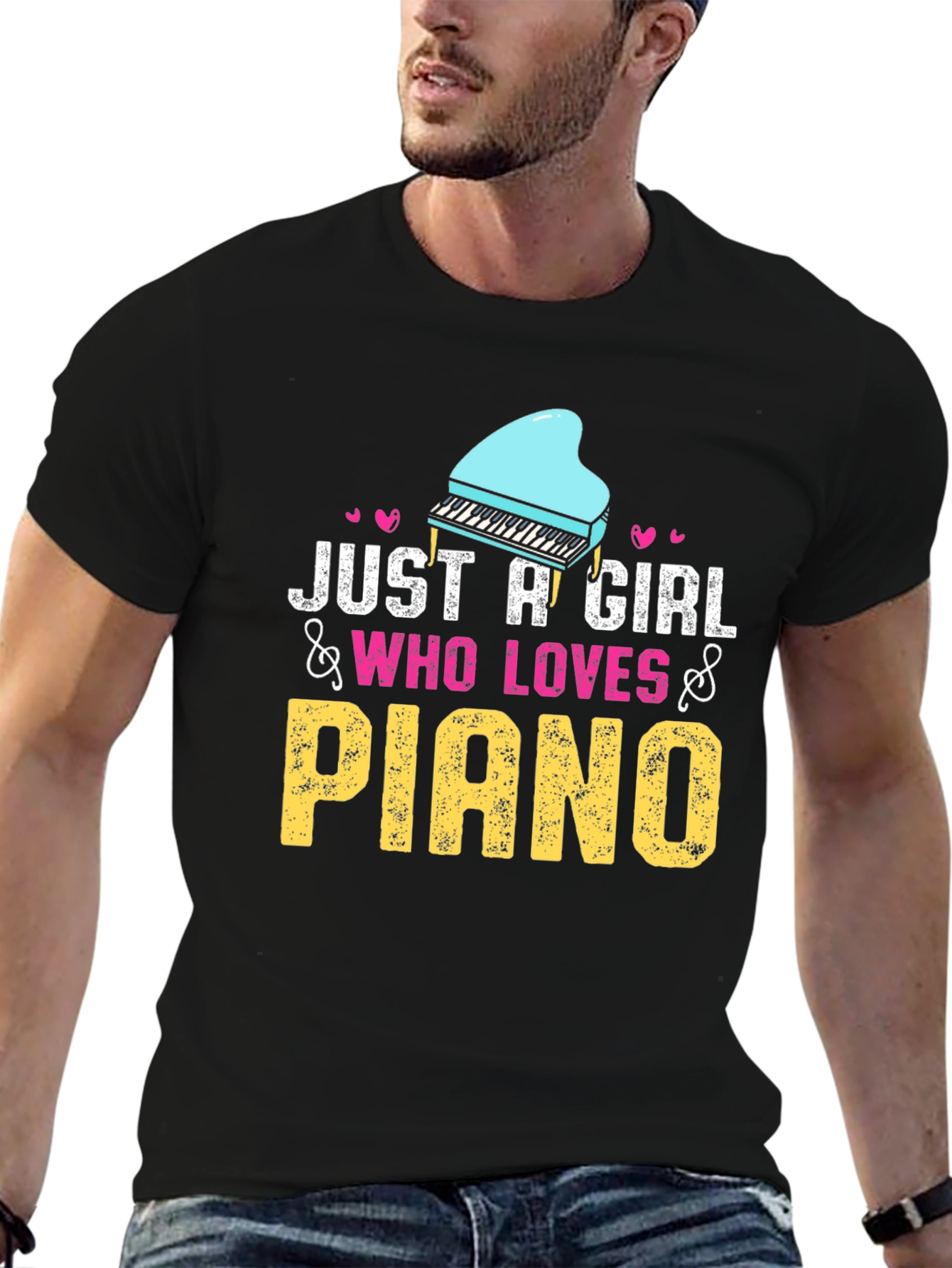 Just A Girl Who Loves Piano T-Shirt