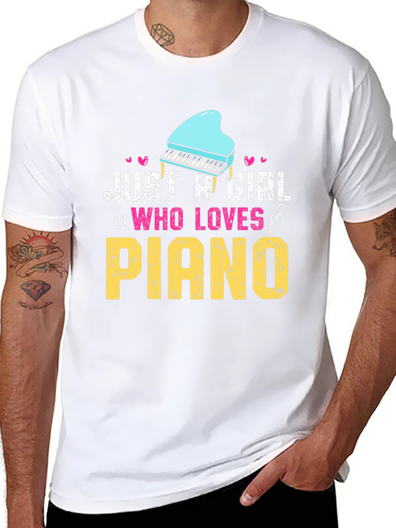 Just A Girl Who Loves Piano T-Shirt