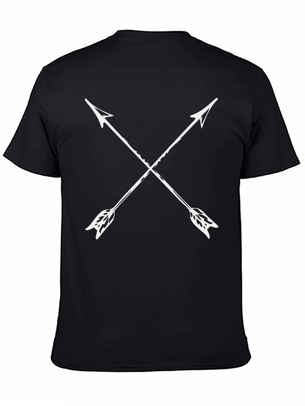 Crossed Arrow Graphic Tee - Stylish Black T-Shirt