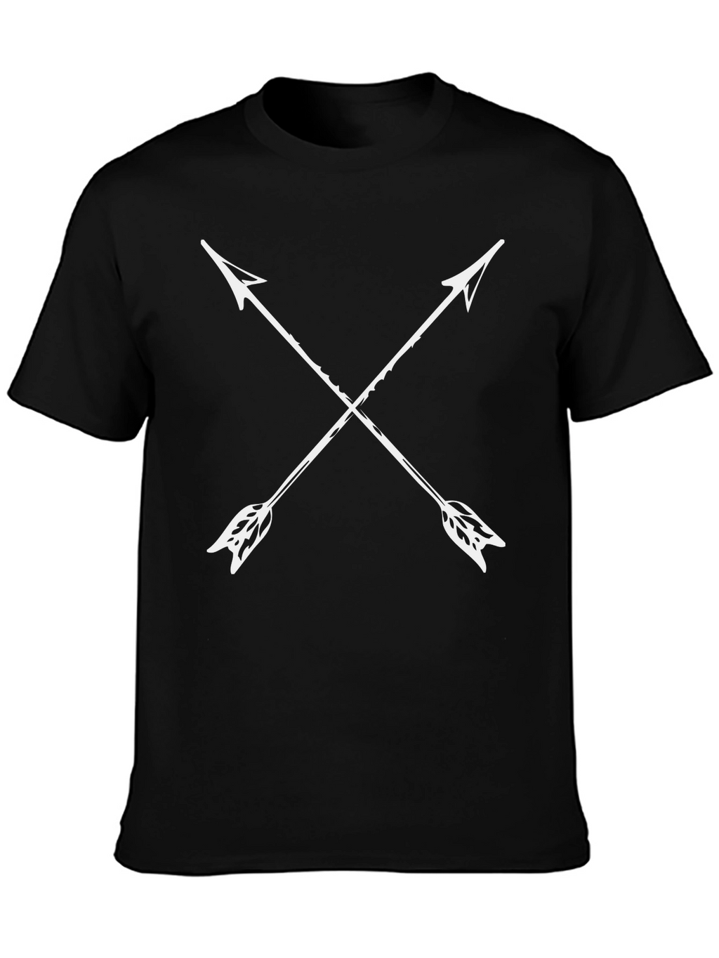 Crossed Arrow Graphic Tee - Stylish Black T-Shirt