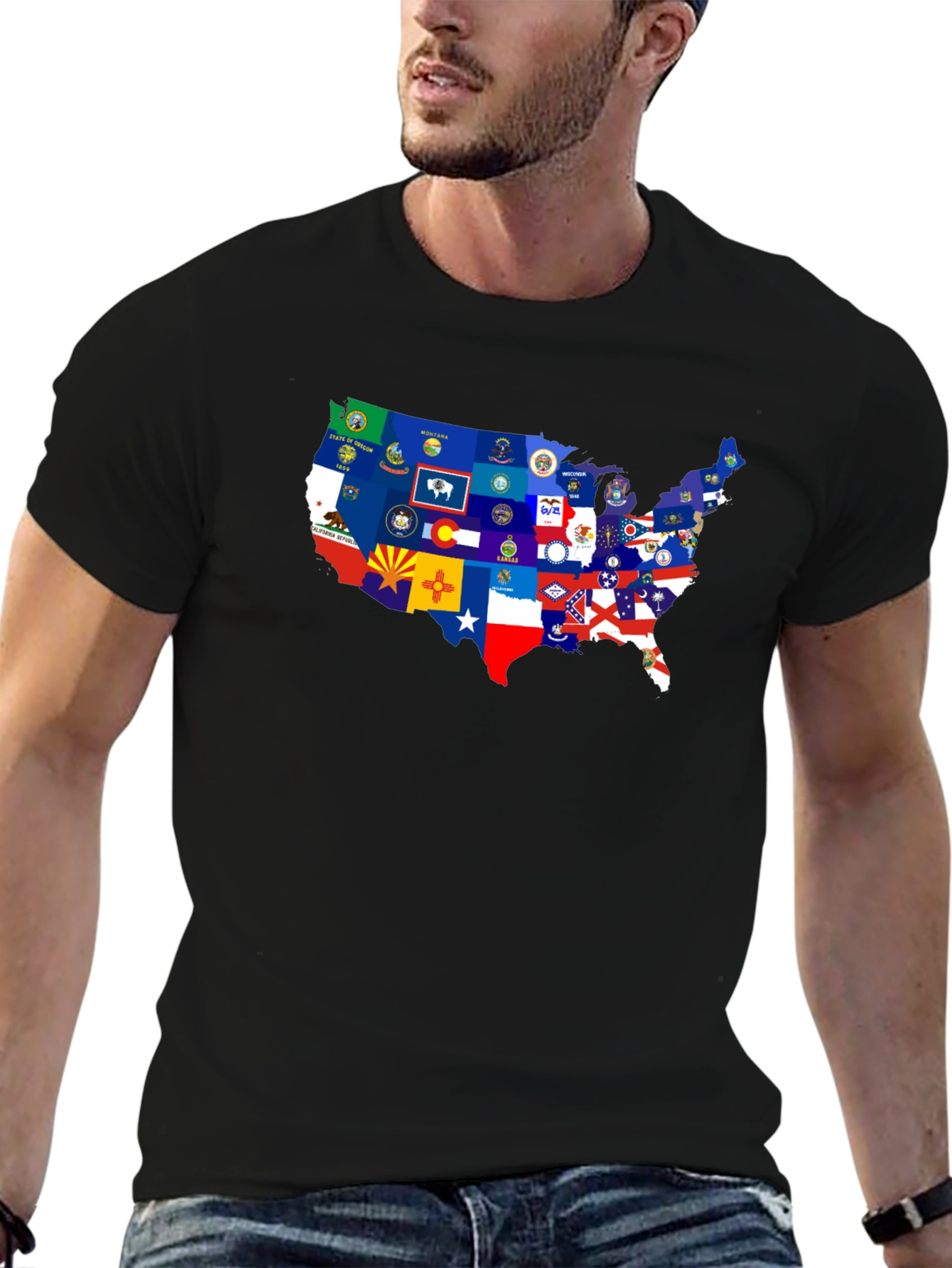 USA States Flag T-Shirt