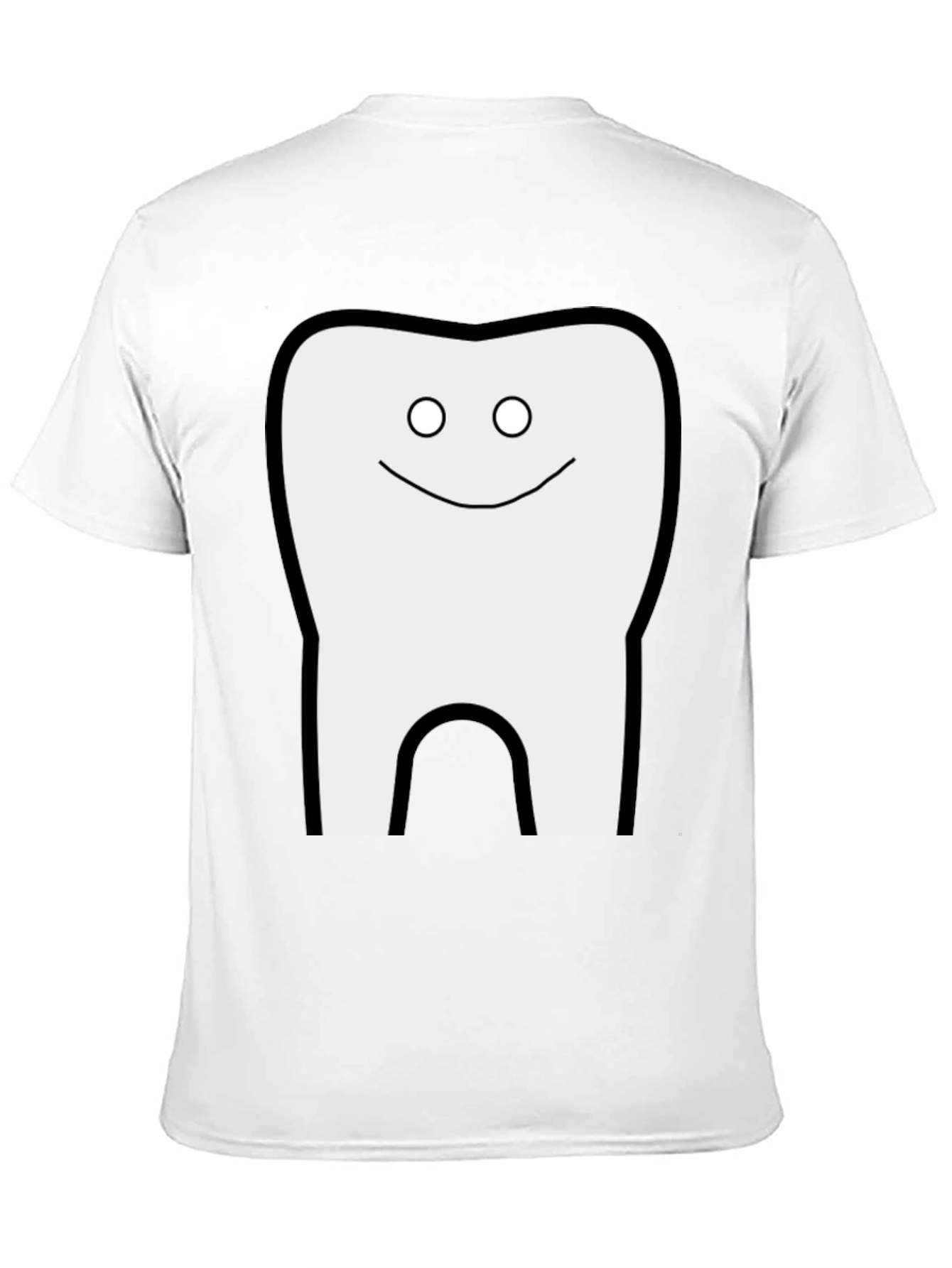 Funny Tooth Graphic T-Shirt - Black Cotton Tee