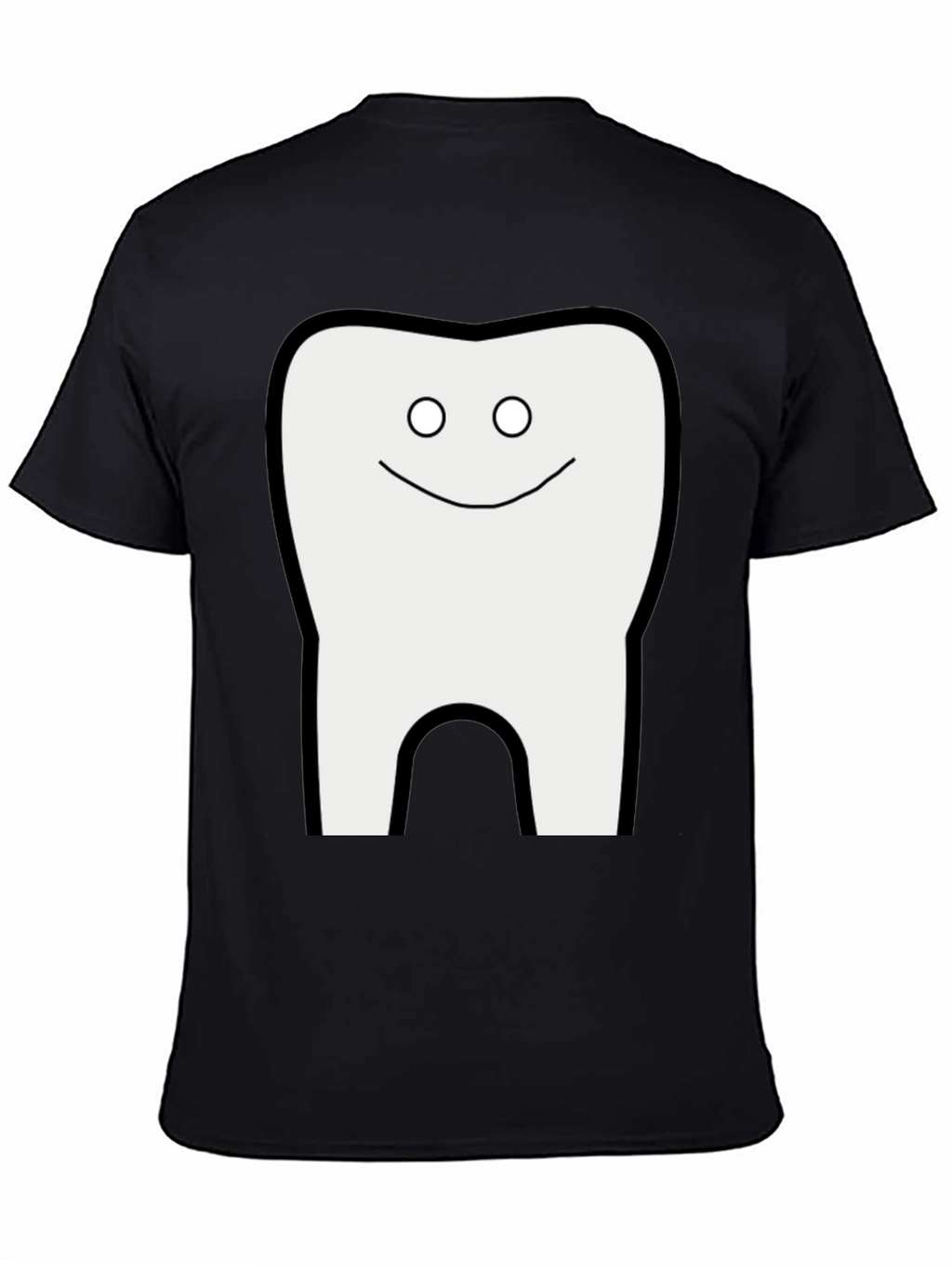 Funny Tooth Graphic T-Shirt - Black Cotton Tee