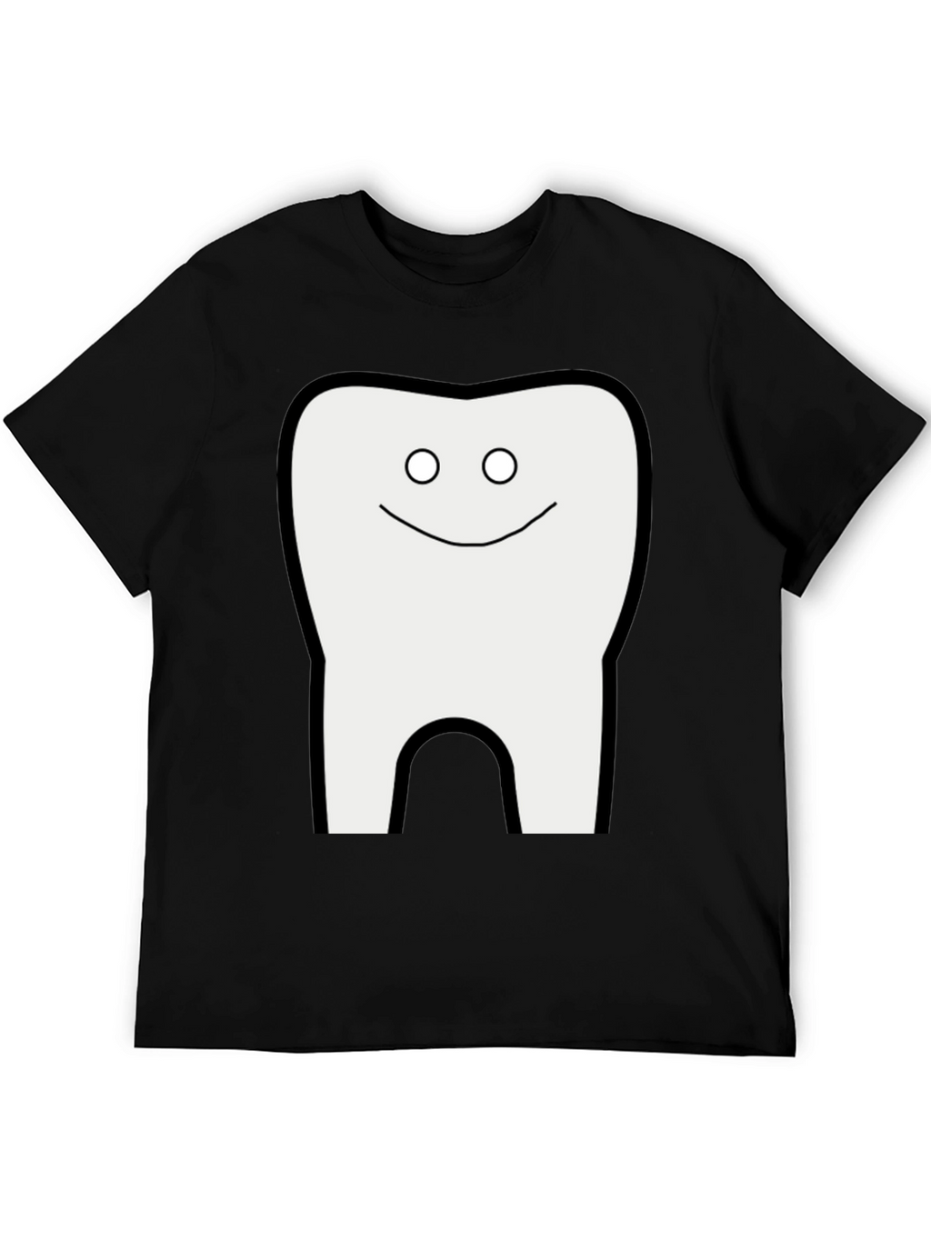 Funny Tooth Graphic T-Shirt - Black Cotton Tee