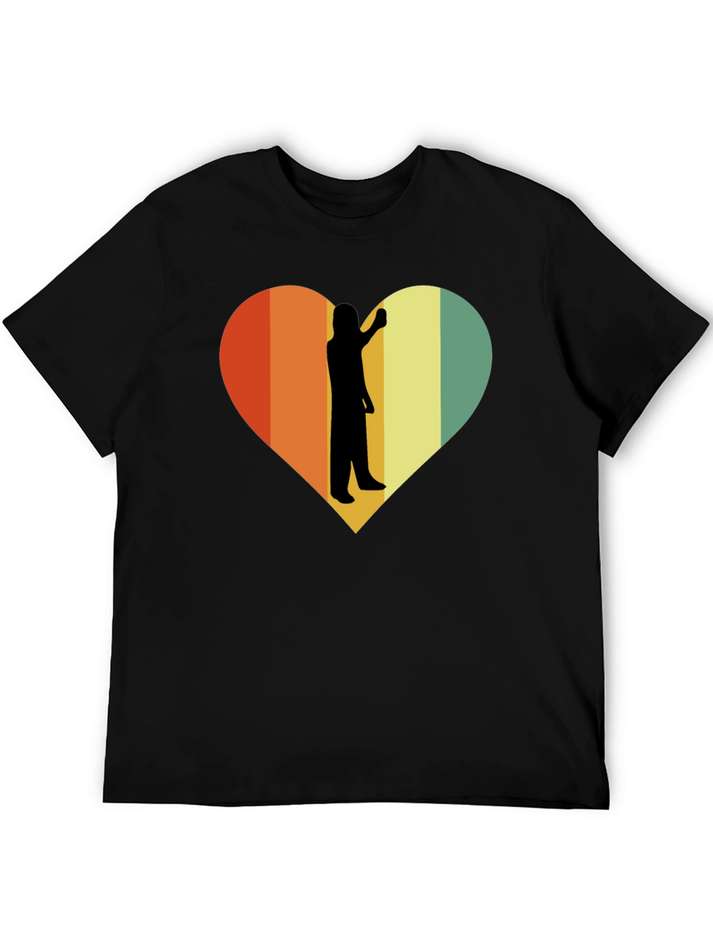 Retro Heart Silhouette T-Shirt