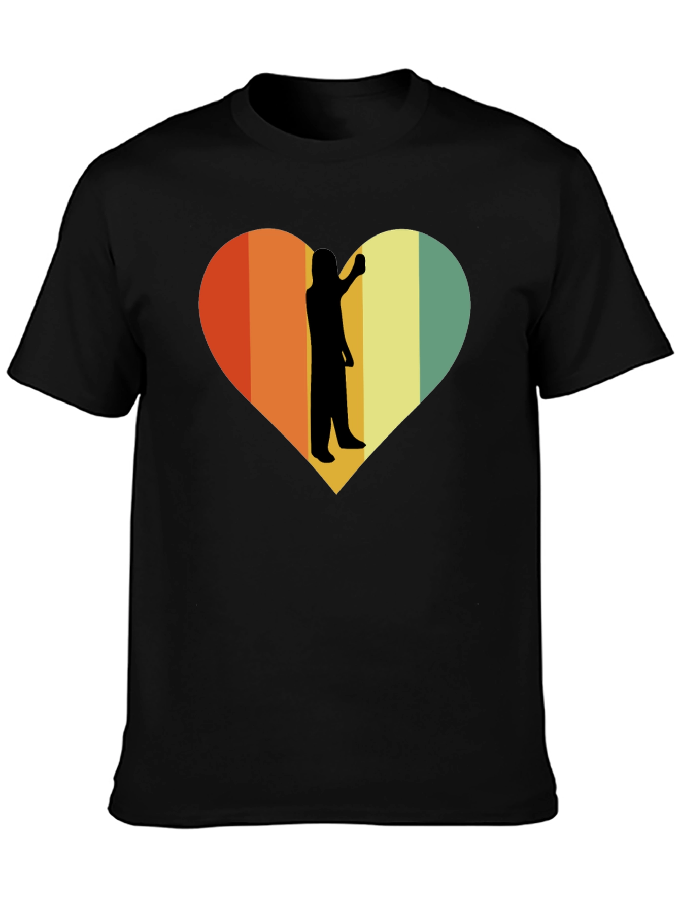 Retro Heart Silhouette T-Shirt
