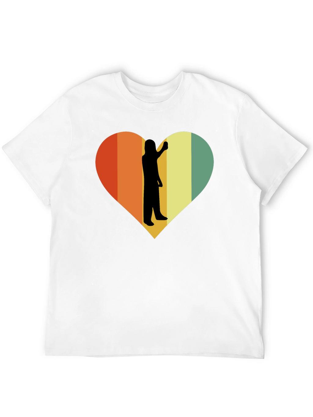 Retro Heart Silhouette T-Shirt