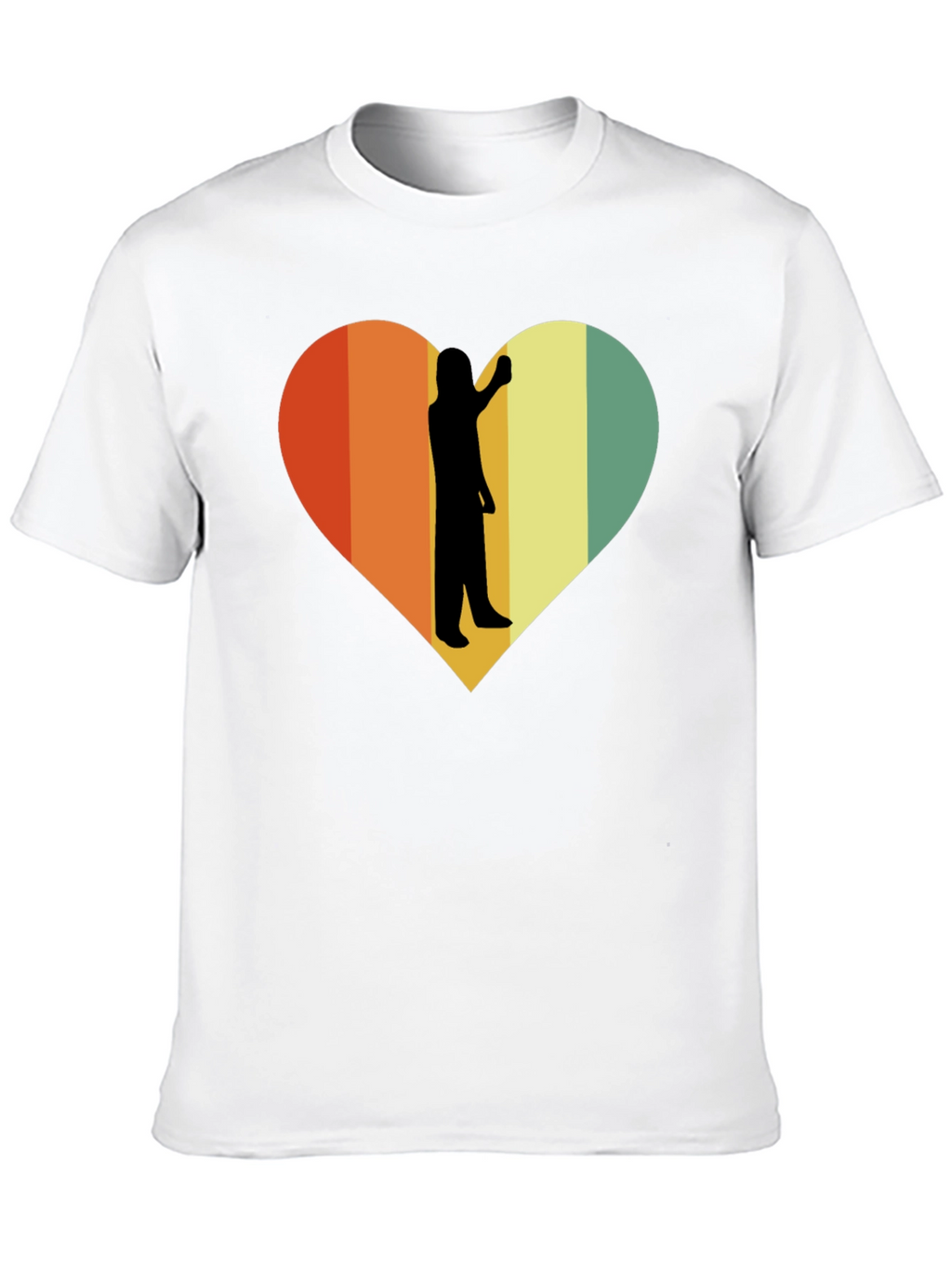 Retro Heart Silhouette T-Shirt