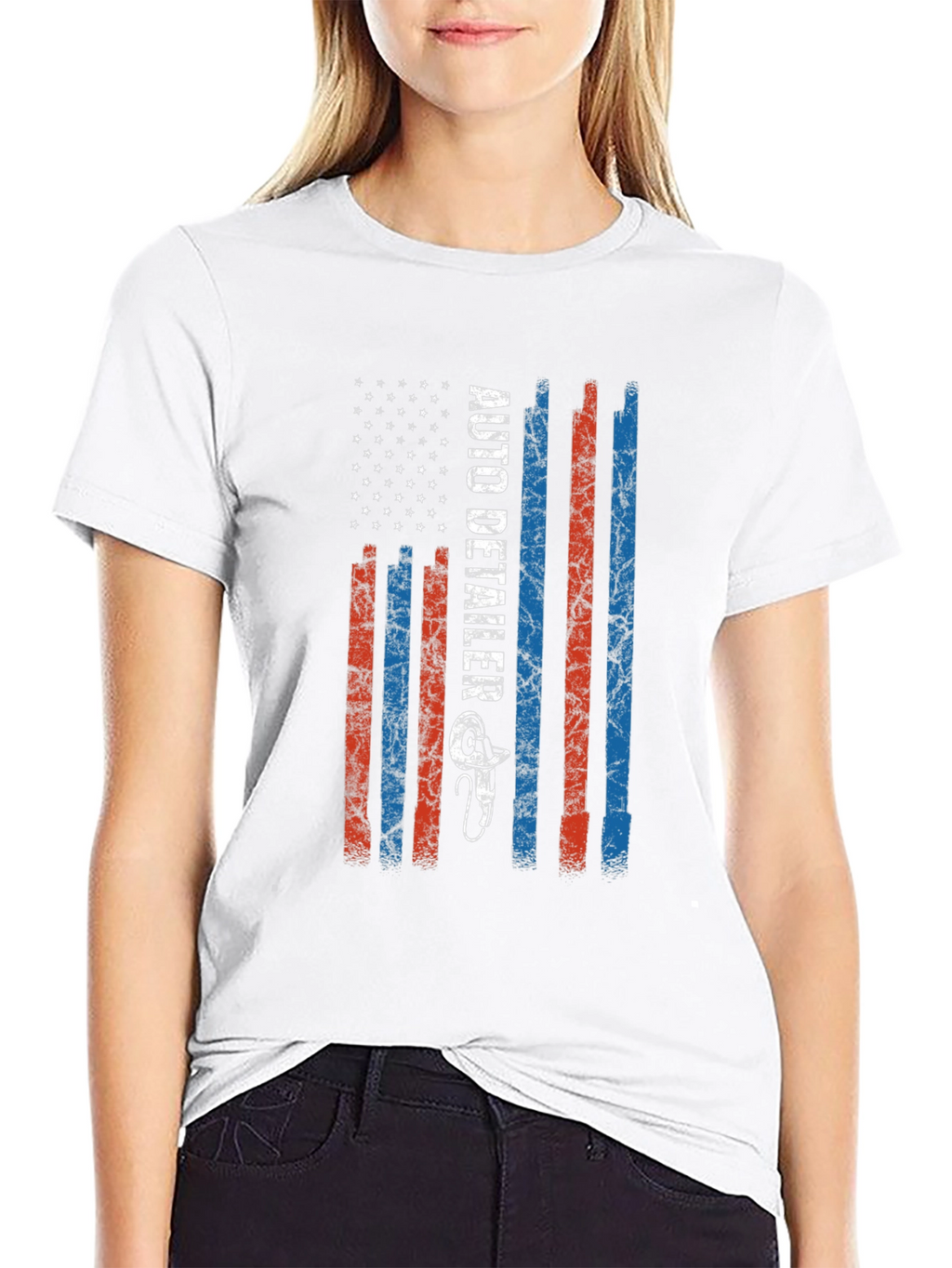 Auto Detailer US Flag T-Shirt