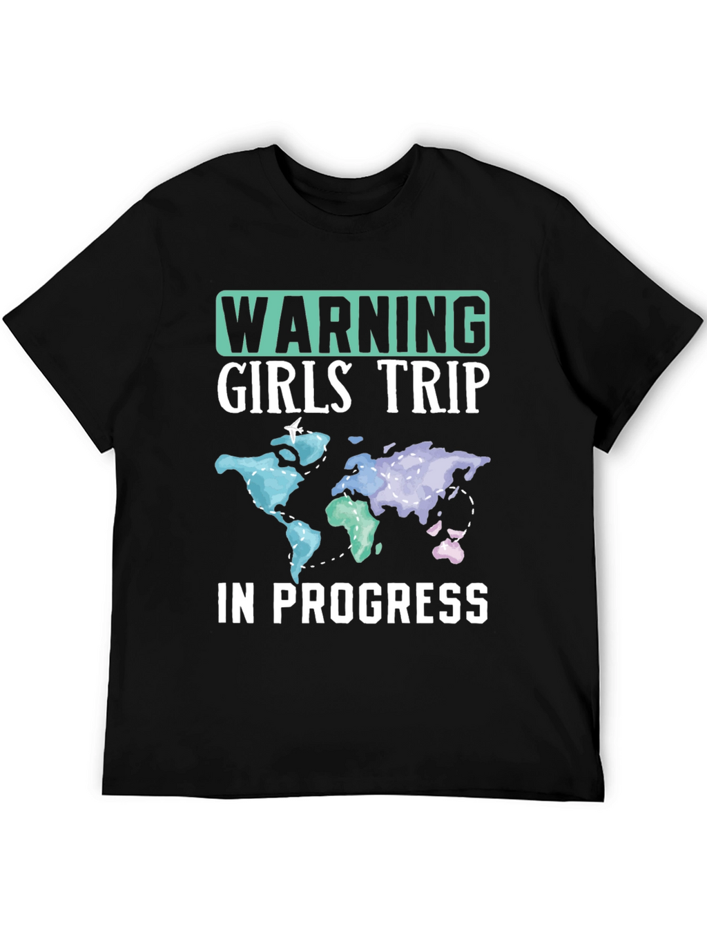 Warning Girls Trip in Progress Graphic T-Shirt