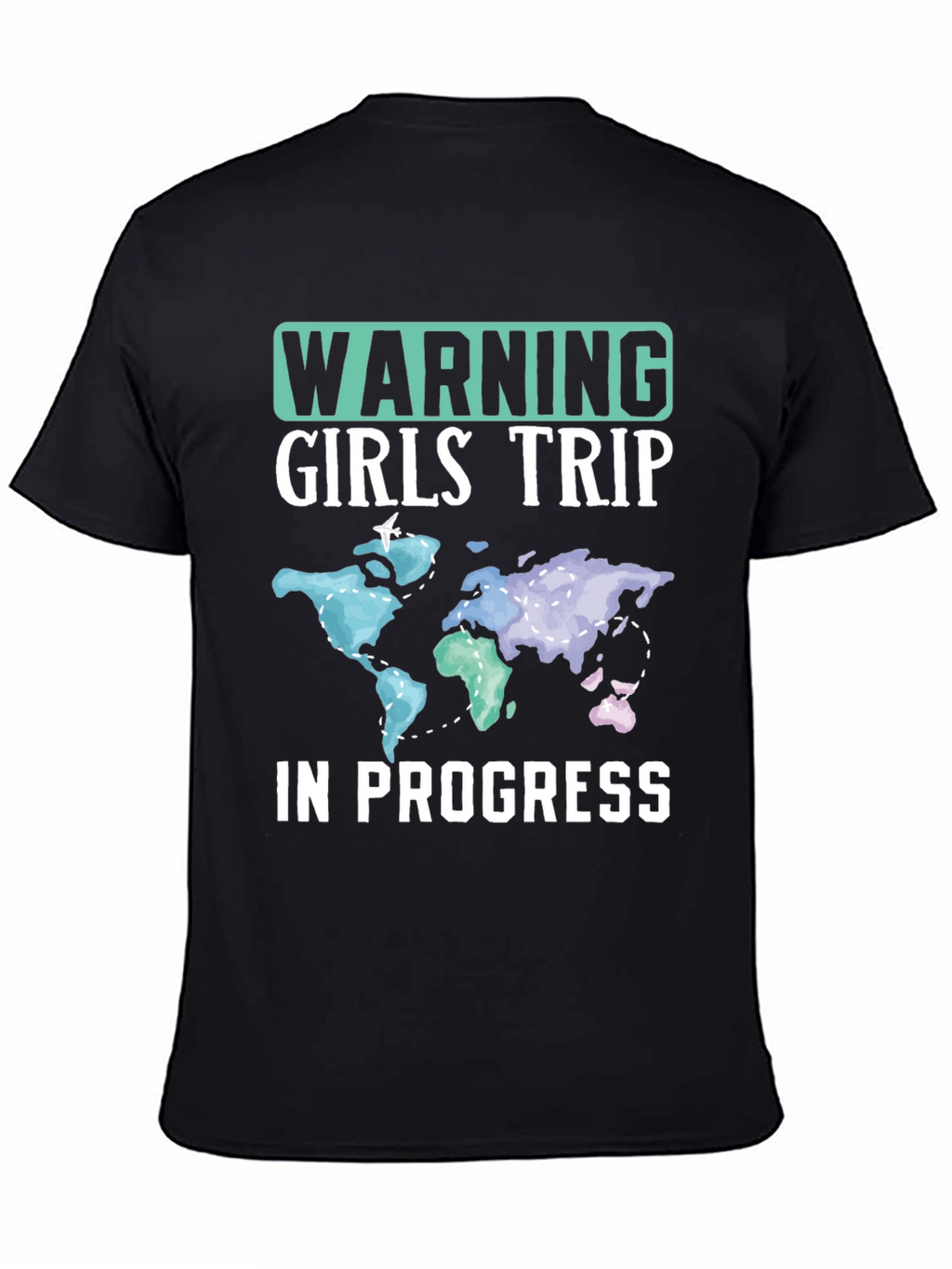 Warning Girls Trip in Progress Graphic T-Shirt