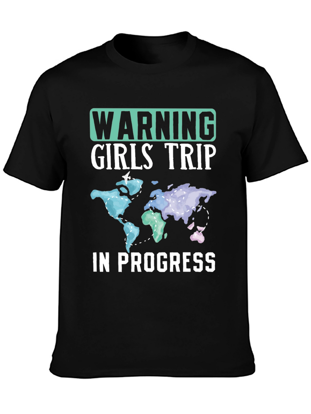 Warning Girls Trip in Progress Graphic T-Shirt