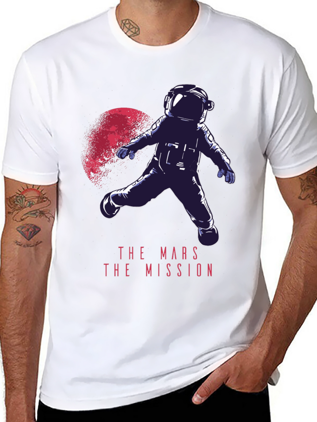 Mars Mission Graphic Tee - Space Adventure T-Shirt